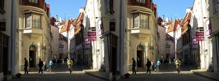 Street at Tallinn Old Town, Estonia
